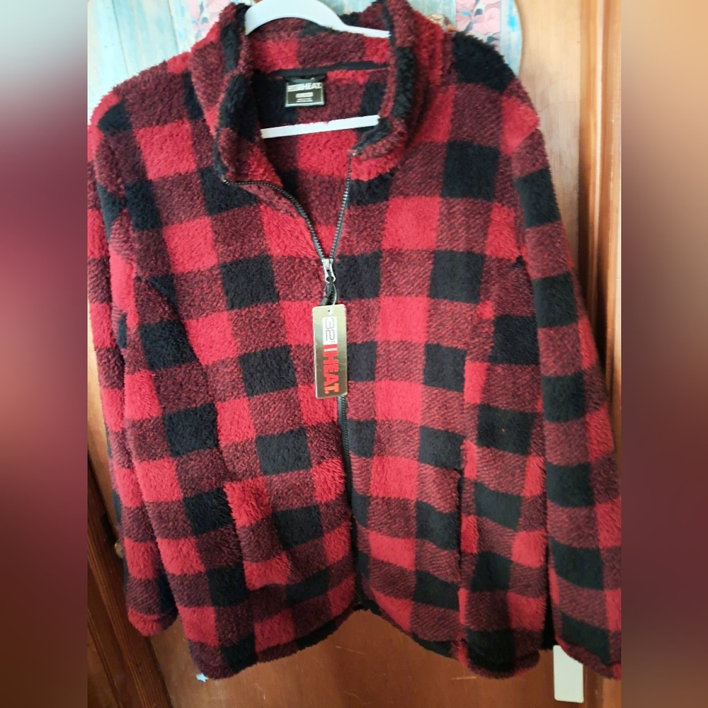 32 Degrees Fleece Plaid Jacket